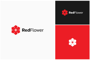 Red Flower Blossom Floral Logo, a Branding & Logo Template by ika trisiana