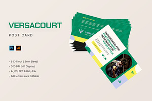 Versacourt - Postcard, a Print Template by StreaksideStd