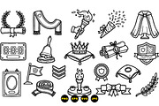 Graduation Ceremony Icon Set, an Illustration by designvectx (Thumbnail 2 of 3)
