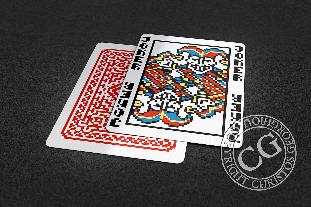 Pixel Art Novelty Playing Card Deck, an Object Graphic by Christos Georghiou (Photo 8 of 10)