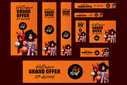 Halloween Web Banner Ads Template, an UI Kit Template by CreativeShaper (Thumbnail 1 of 4)