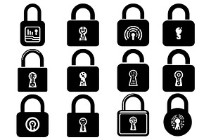 Padlock and Security Keyhole, a Technology Illustration by balal