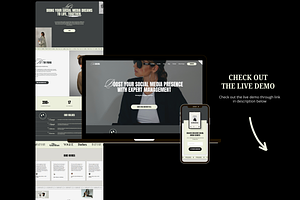 Modern Website Template Squarespace