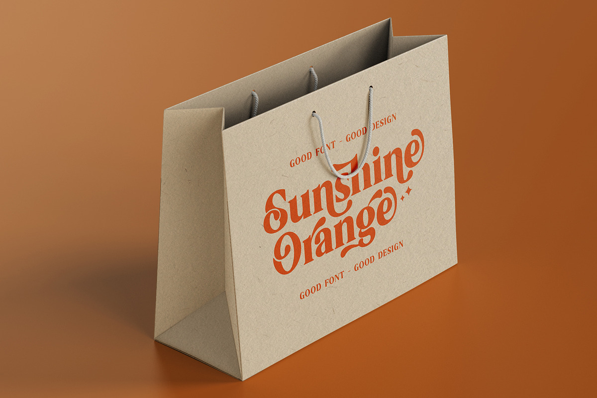 Sunshine Orange - Retro Serif Font, a Serif Font by Myn Type (Photo 7 of 13)