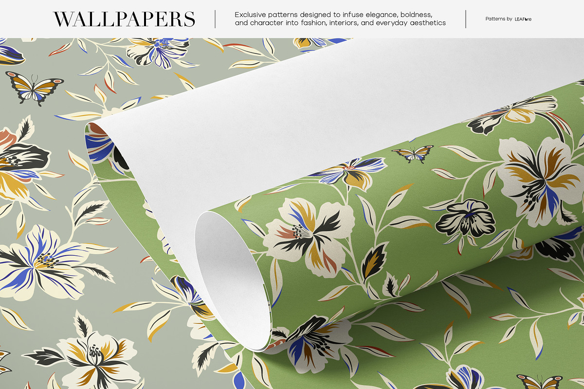 Florvé Expressive Floral Patterns, a Pattern Graphic by LEAFure (Photo 10 of 10)