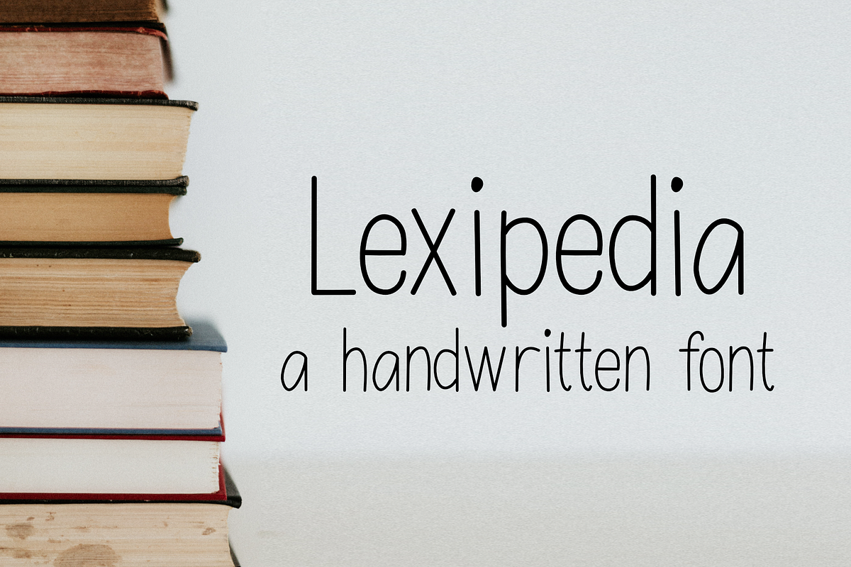 Lexipedia | a cute handwritten font, a Sans Serif Font by Design av MAD (Photo 1 of 6)