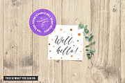 Invitation Mockup w/ Eucalyptus Twig, a Print Template by Hype Your Prints (Thumbnail 4 of 5)