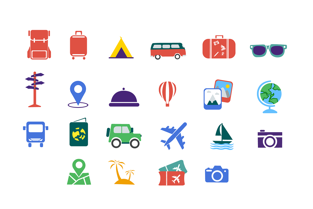 Travel Adventure Illustration Set, an Object Illustration by Artnivora.Std (Photo 3 of 3)