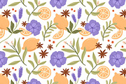 Herbs, flowers seamless patterns, a Pattern Graphic by Good Studio (Thumbnail 2 of 6)