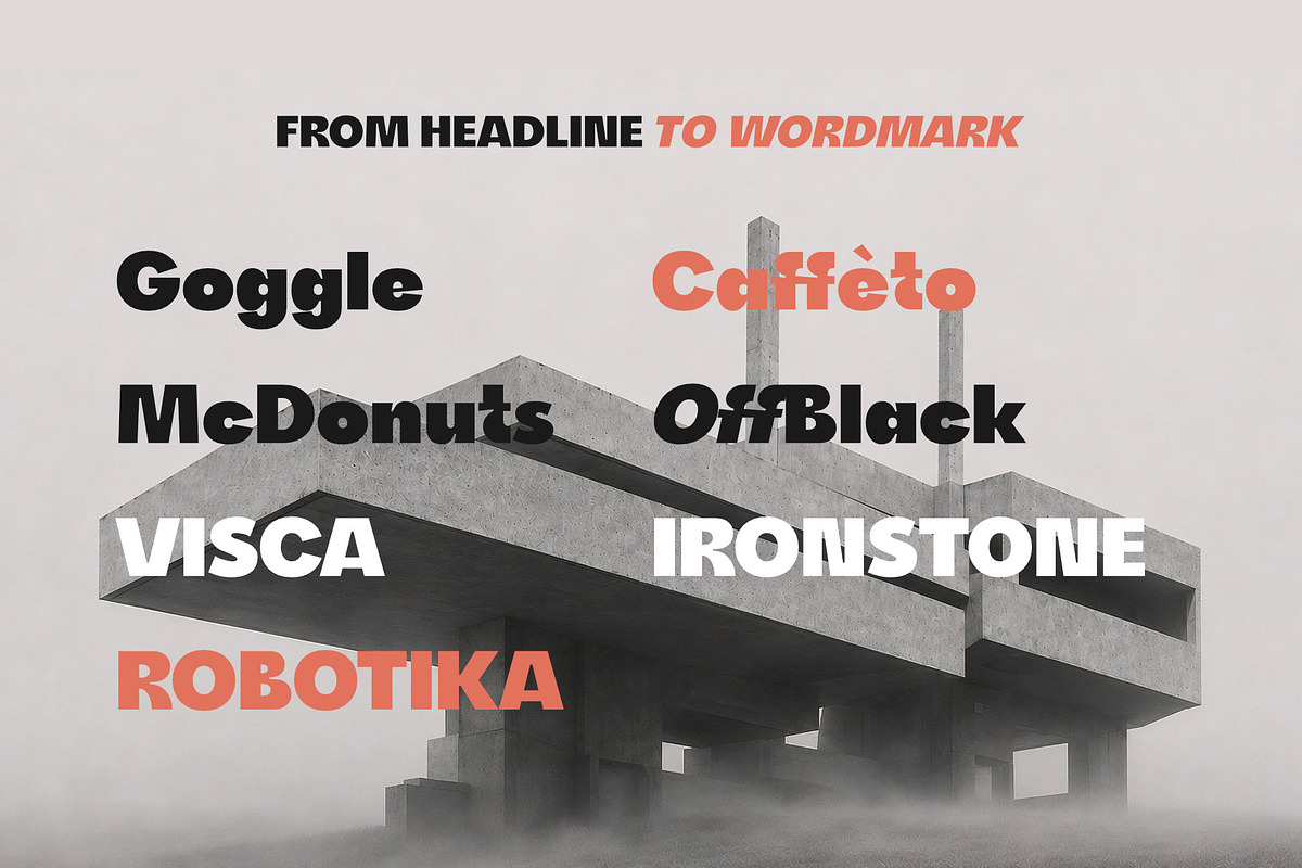 Attik - Brutalist Display Font, a Sans Serif Font by Satriyo Atmojo (Photo 7 of 10)