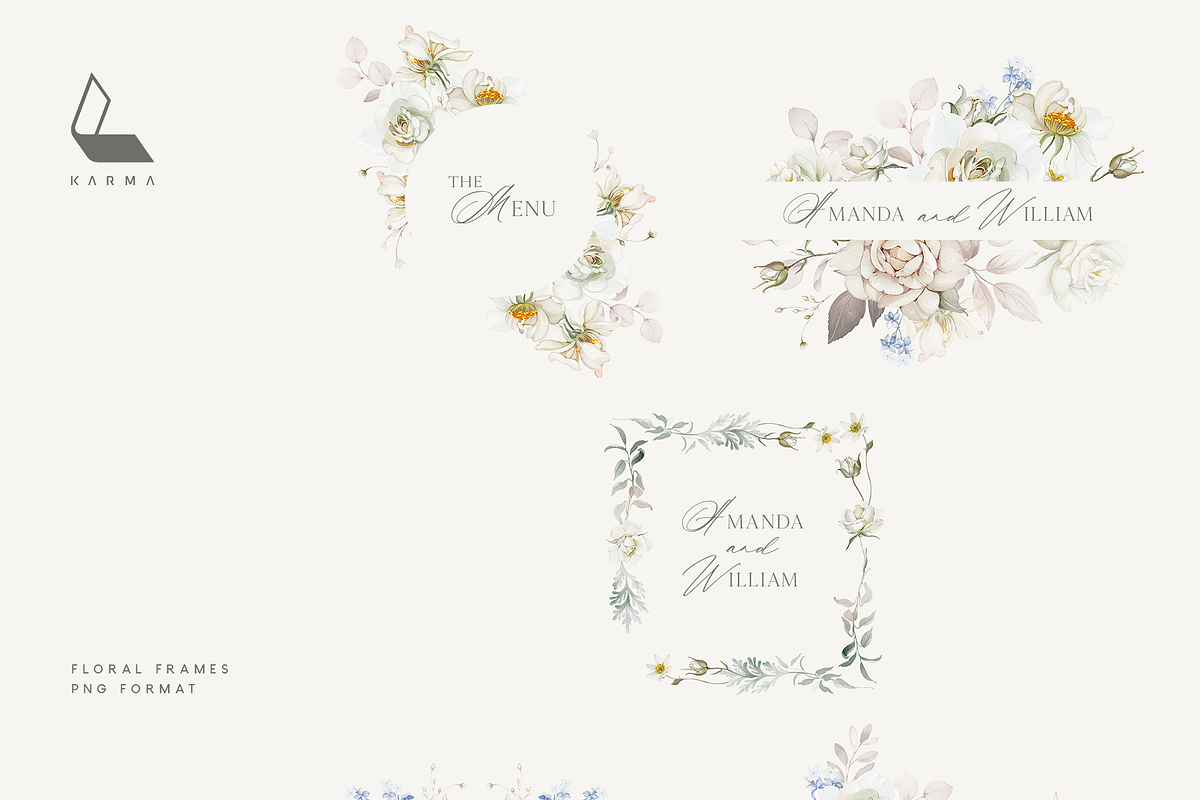 Garden Ivory Botanical Set, a Decorative Illustration by Karma (Photo 6 of 20)