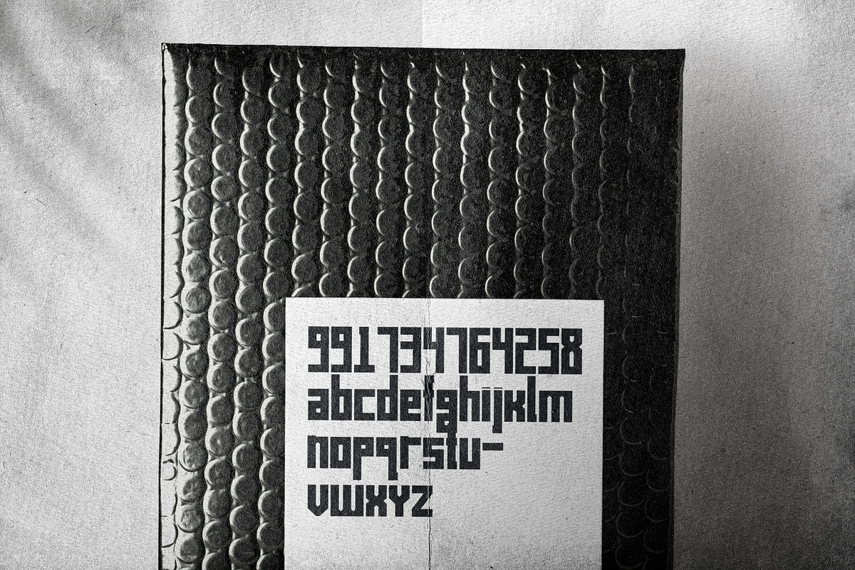 VanDoesburg - The Constructivist 3, a Blackletter Font by bbymedia.store (Photo 4 of 4)