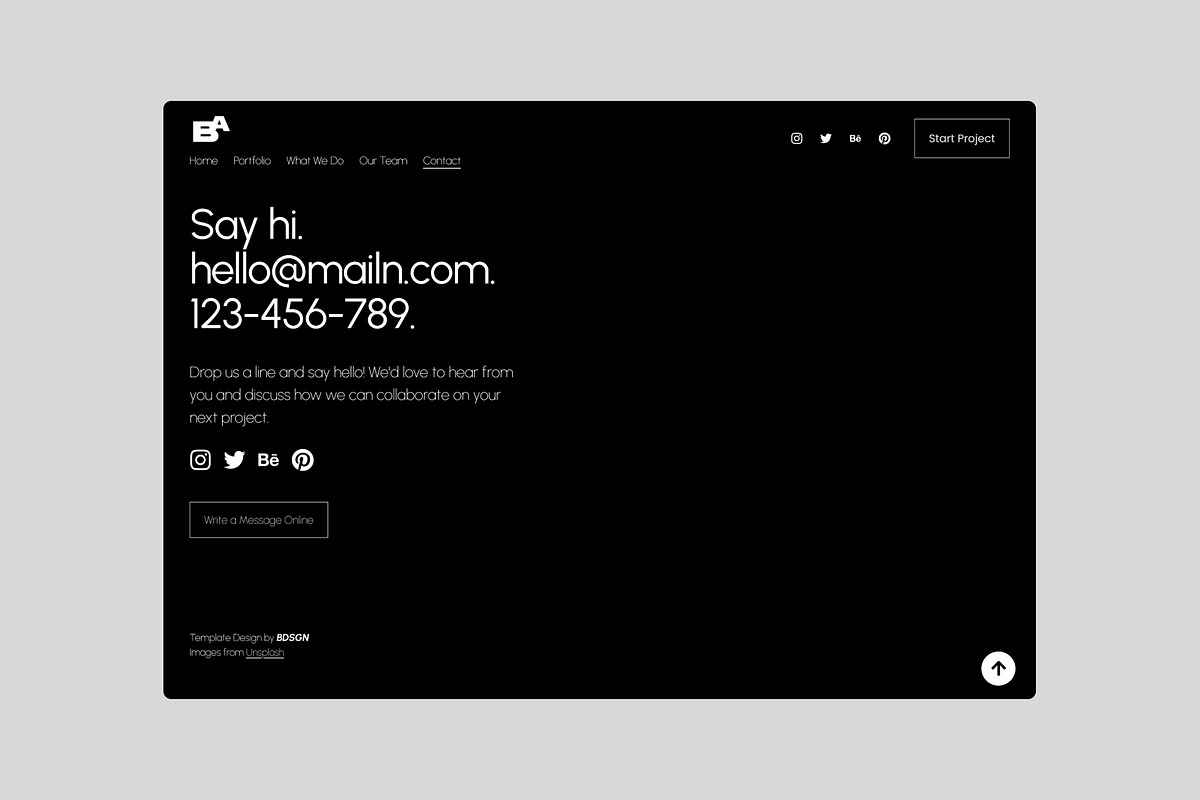 Black Agency Squarespace Template, a Squarespace Template by bonjourdsgnco (Photo 5 of 6)