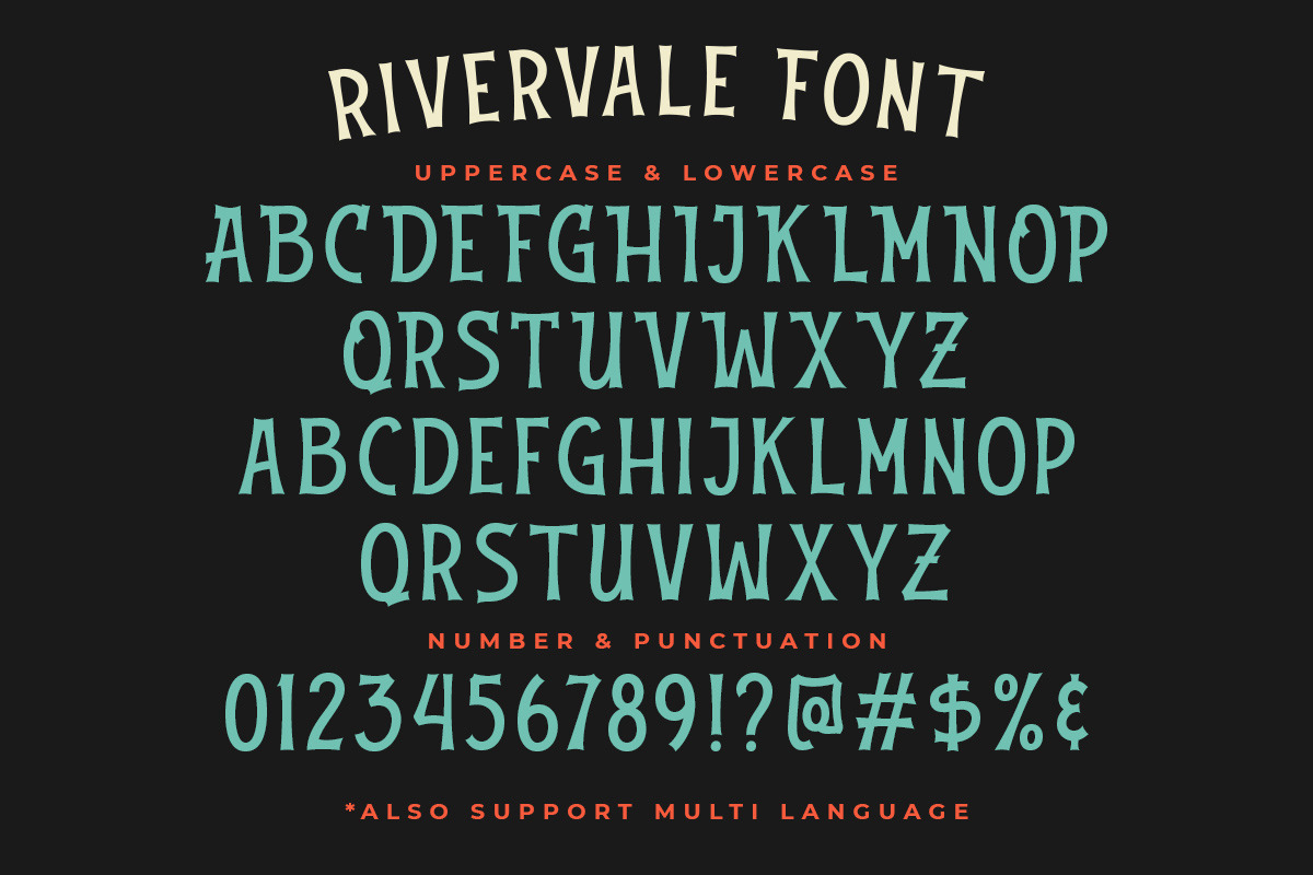 Rivervale Font, a Font by Letterhend Studio (Photo 8 of 9)