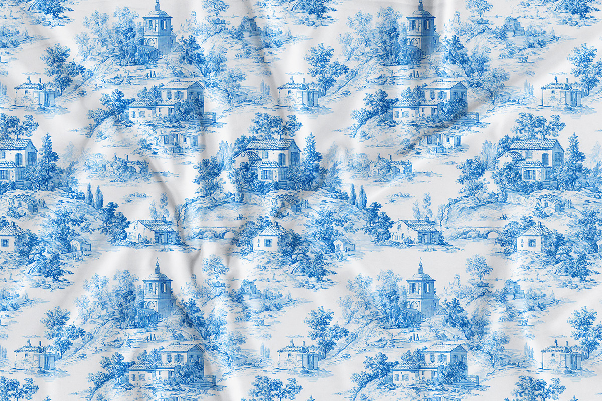 Toile Floral Seamless Patterns, a Pattern Graphic by Olya Creative (Photo 17 of 22)