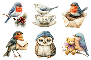 Cute Birds Clipart, an Illustration by Daily.Designs (Thumbnail 4 of 5)