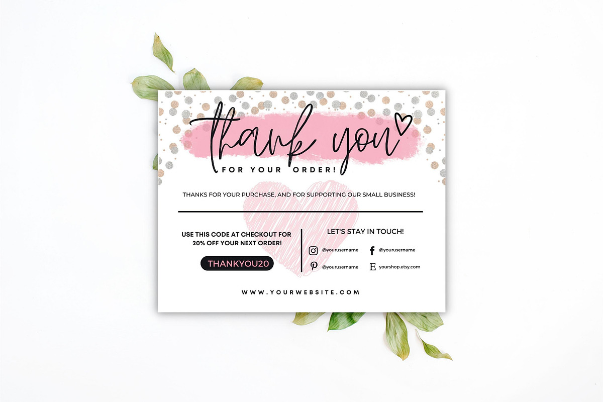 Thank You Card For Small Business #3, a Flyer Template by Oskar Wantopi (Photo 2 of 3)