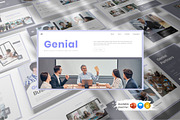 Genial Presentation Template, a Presentation Template by Analogous Temp (Thumbnail 1 of 5)