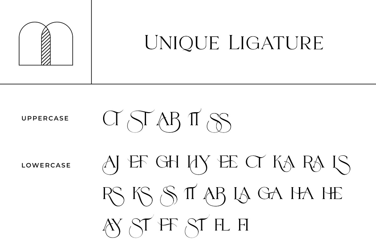 Mosseta Elegant Ligature Display, a Serif Font by RantautypeStudio (Photo 8 of 15)
