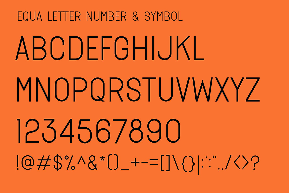 Equa, a Sans Serif Font by Lemockup (Photo 2 of 11)