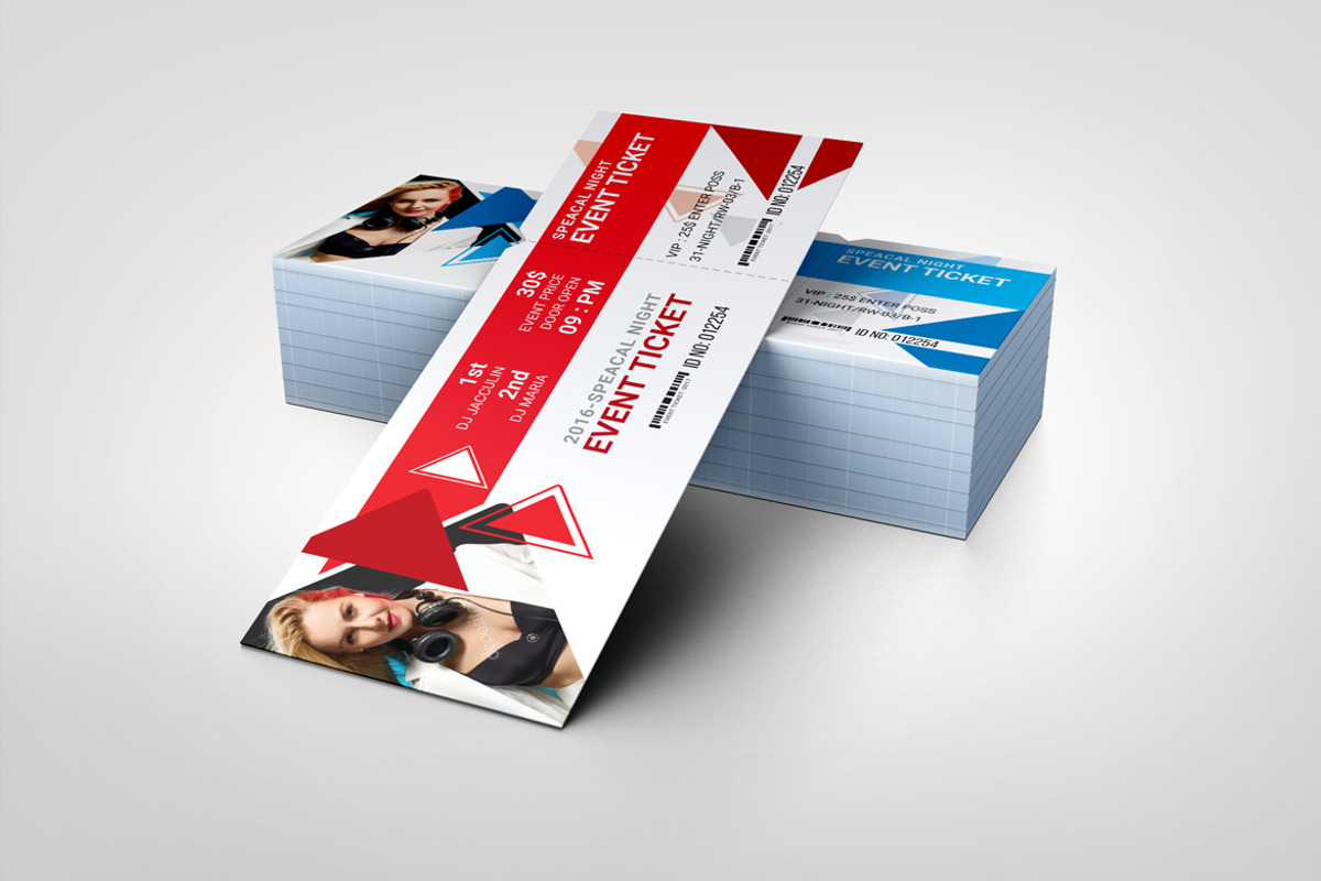 Modern Event Ticket Design, a Stationery Template by BrandlyTemplate (Photo 3 of 3)