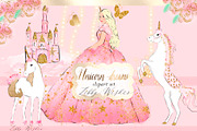 Unicorn Clipart-  Pink, an Illustration by Libby Wishes (Thumbnail 7 of 7)