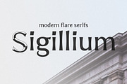 Sigillium - carved flare serif fonts, a Serif Font by AveNa (Thumbnail 1 of 14)
