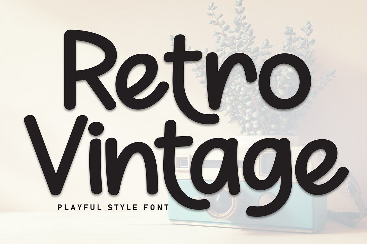 Retro Vintage | Script Font, a Script Font by Scratchones (Photo 1 of 8)