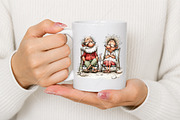 Whimsical Senior Couple Summer PNG, a Seasonal Illustration by Canvas Craft (Thumbnail 5 of 10)