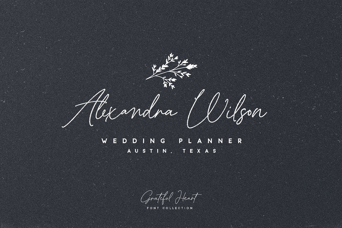 Grateful Heart Font Collection preview 6