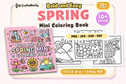 Bold and Easy Spring Mini Coloring, a Seasonal Illustration by Craftsbeefy (Thumbnail 1 of 4)