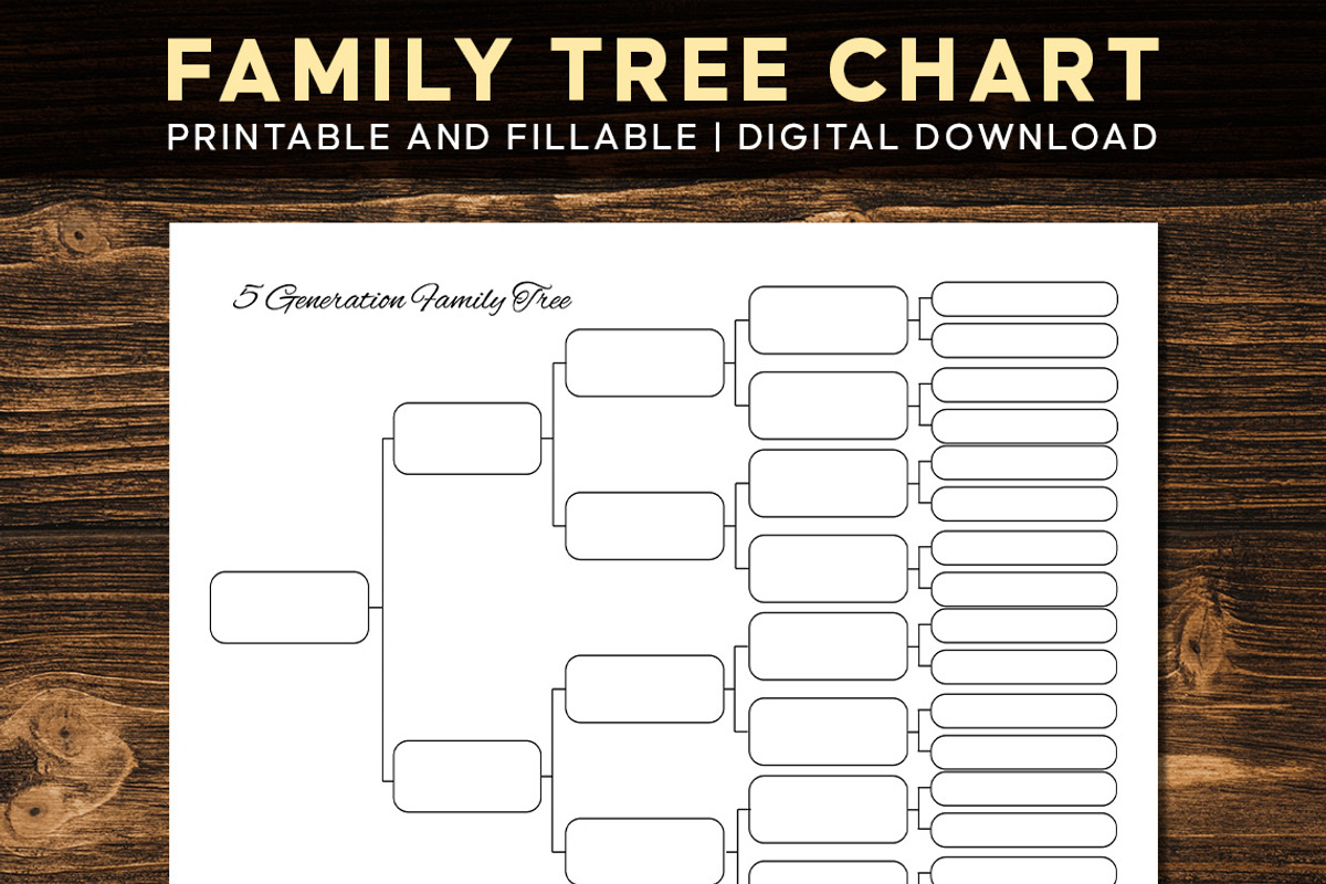 Editable Family Tree Chart Template, a Templates & Theme by Graphicsnext (Photo 1 of 3)
