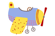 12 Hand-Drawn Cute Airplanes Clipart, a Transportation Illustration by the_myro (Thumbnail 13 of 13)