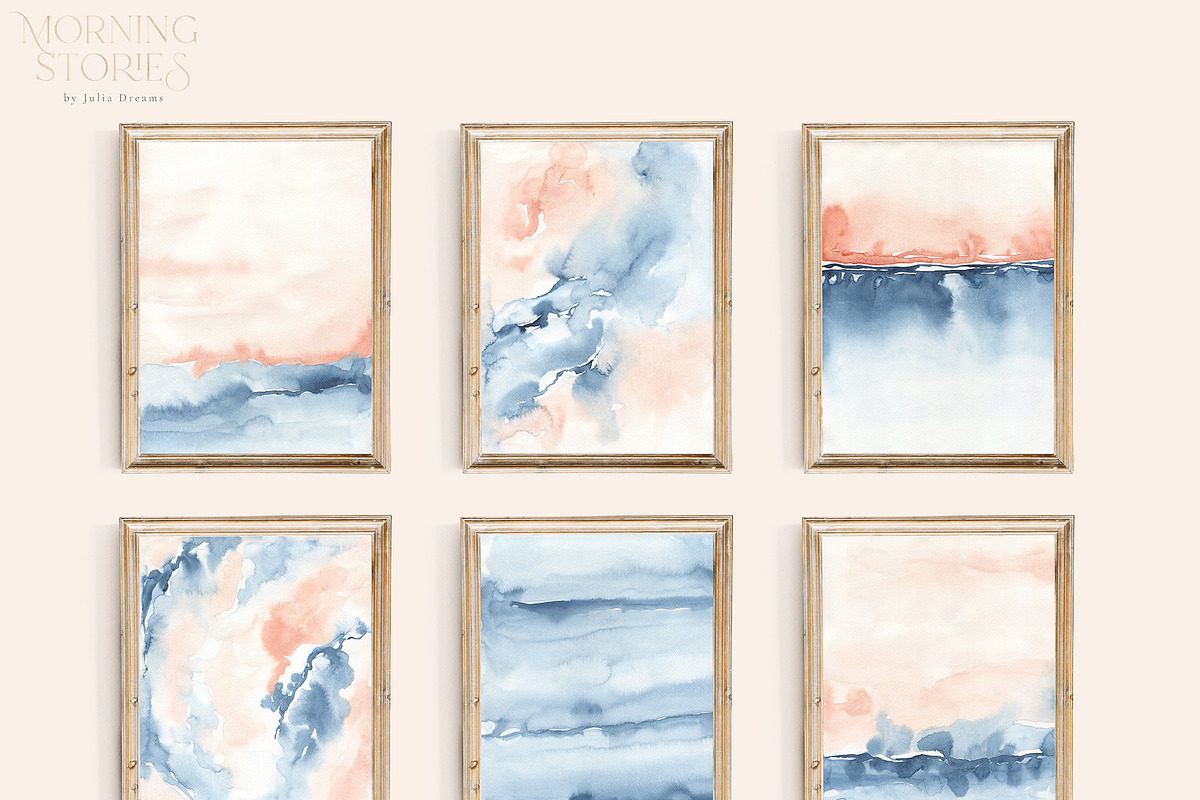 Morning Stories Watercolor Textures, a Texture Graphic by Julia Dreams (Photo 3 of 9)