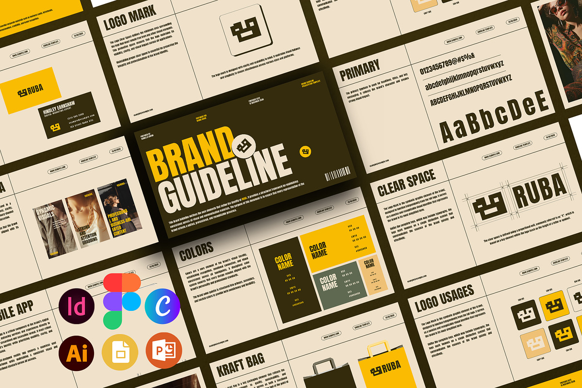 Ruba | Bundle Brand Guidelines, a Presentation Template by Artisan Vibes (Photo 1 of 11)