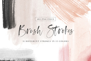 Watercolor Brush Strokes