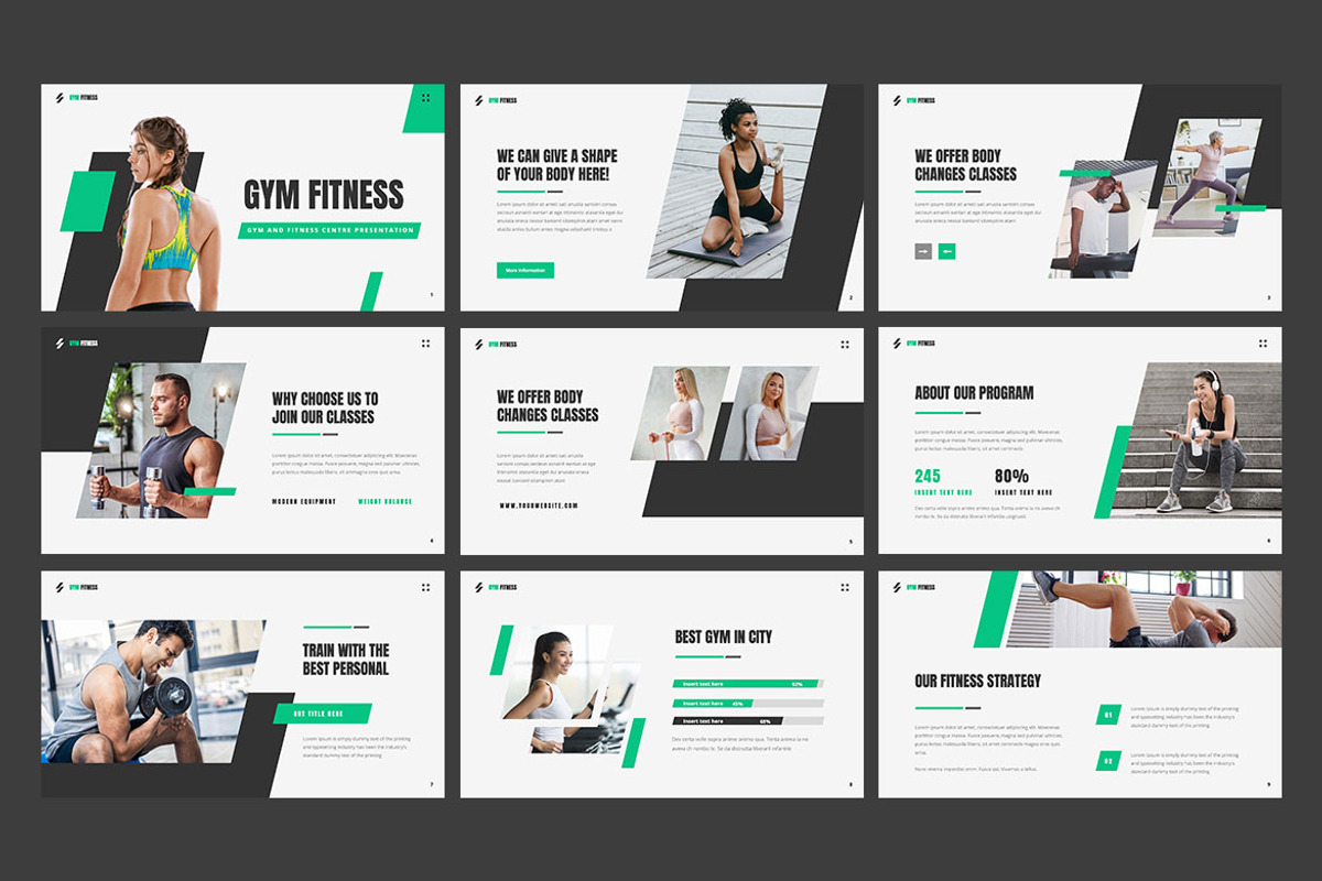 Fitness Gym - Presentation, a Presentation Template by Haidezign (Photo 2 of 4)