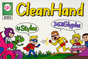 SK Clean Hand, a Font by Salih Kizilkaya (Thumbnail 1 of 6)