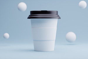 10 Bundle 3D Render Coffee Cup