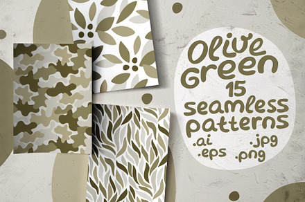 15 seamless patterns, a Pattern Graphic by pineart