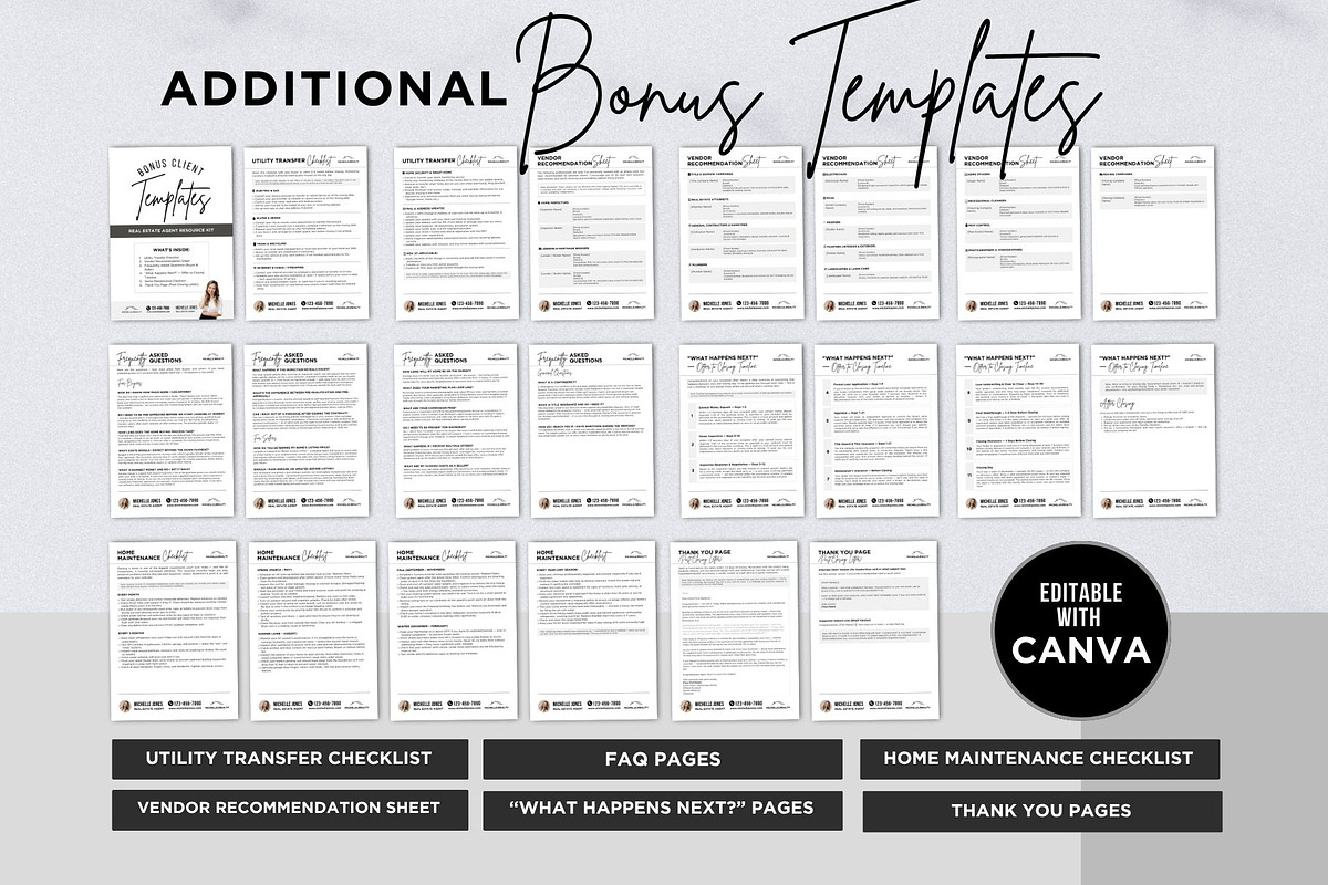 Realtor Onboarding Kit Canva Bundle, a Marketing Template by CreativeVinesStore (Photo 13 of 16)