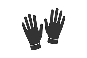 Medical Or Household Gloves Glyph Icon