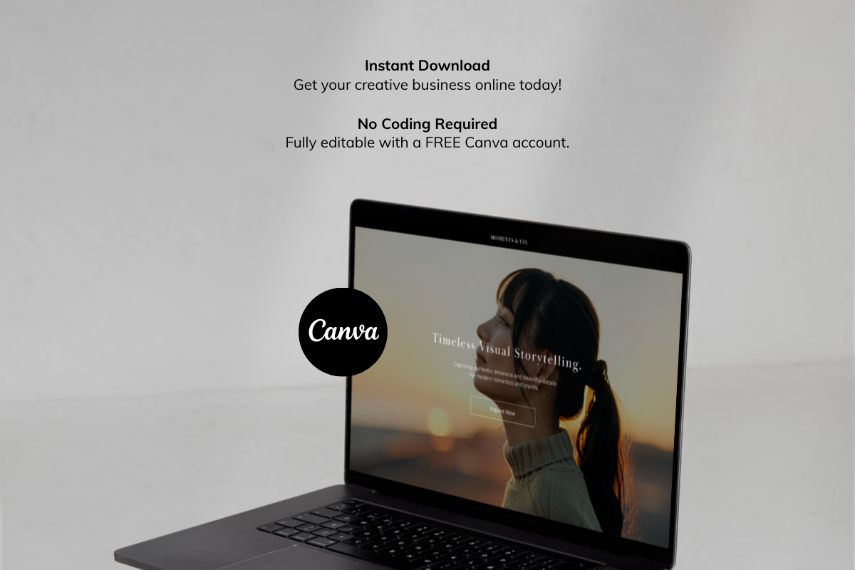 Photographer Canva Website Template, a Landing Page Template by batang (Photo 5 of 5)