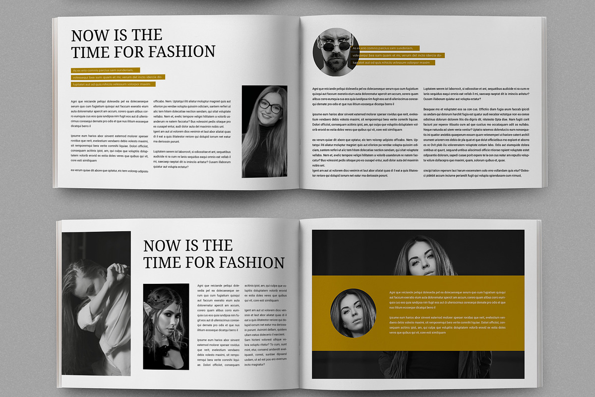 Minimal Fashion Magazine Template, a Magazine Template by MightyDesign (Photo 4 of 8)