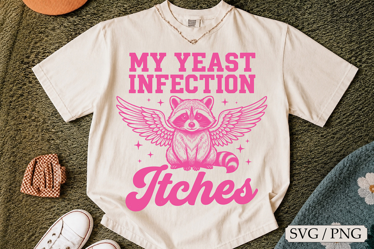 My Yeast Infection Itches T-shirt, an Animal Illustration by Libby Wishes (Photo 1 of 3)
