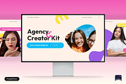 Agency & Creator Kit Pitch Deck, a Presentation Template by Claymoon Lab (Thumbnail 1 of 7)