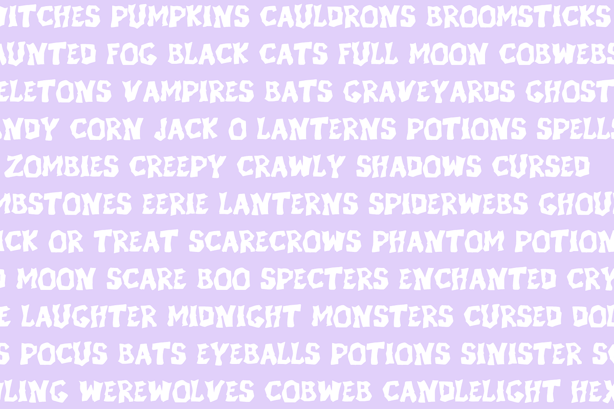 Hexling - A Scary Display Font, a Handwritten Font by Beck McCormick (Photo 7 of 10)