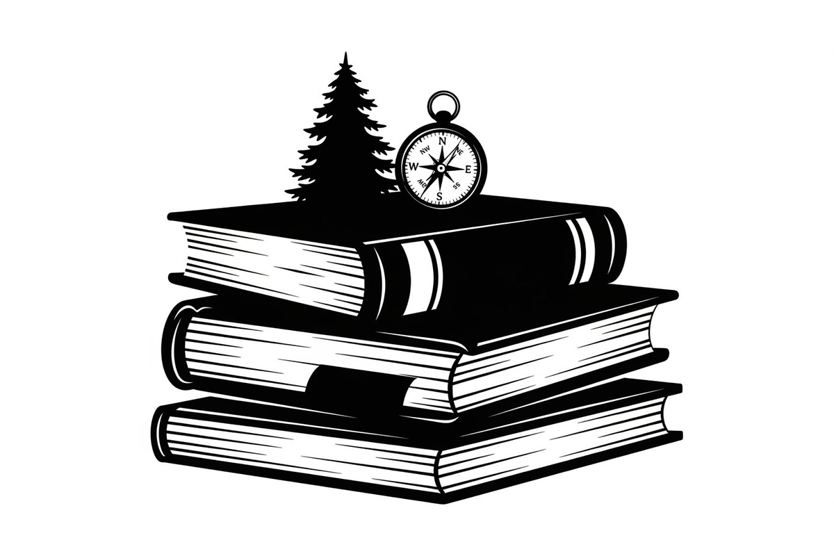 Vintage Book Stack Adventure Bundle, an Illustration by Designs_River (Photo 4 of 31)