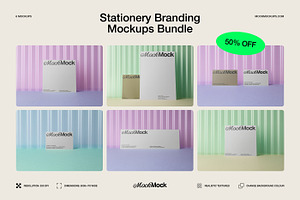 6 Branding Mockups Bundle Kit