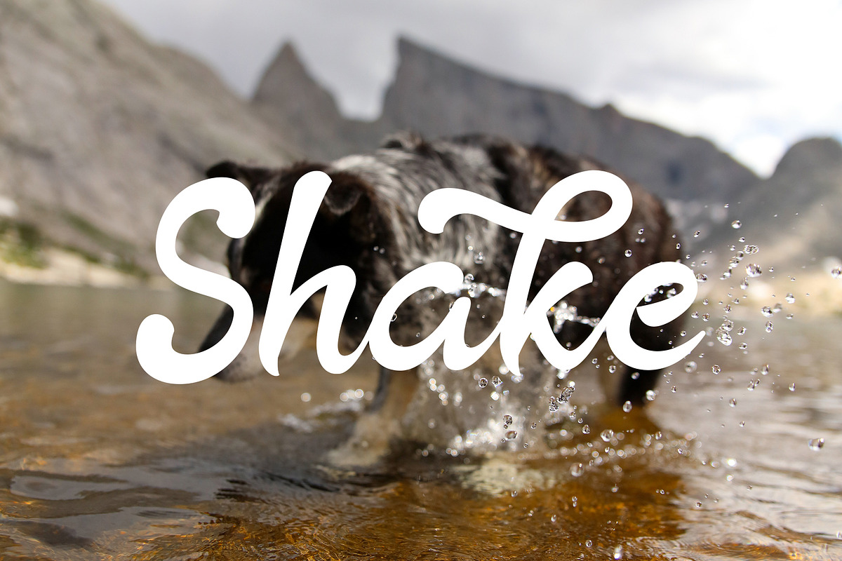 The Rainbow modern calligraphy font preview 7
